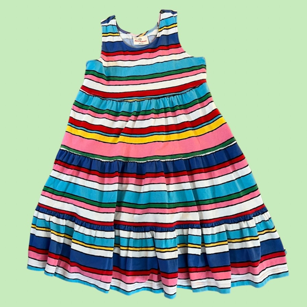 Hanna Andersson Blue Sleeveless Scoop Neck Sundress